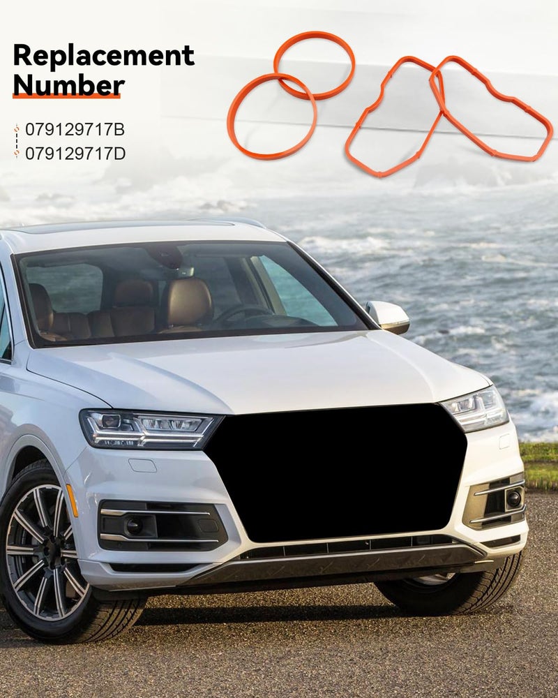 YUANTUO Upper & Lower Intake Manifold Gaskets Fit for Audi A7 A6 A8 S4 S5 Q5 Q7 SQ5 3.0T 2009-2019, Replacement 079129717B 079129717D 3.0T - Image 2